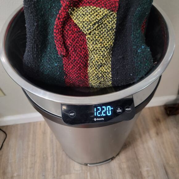 Baja Rasta Stripe Pullover Hoodie Multicolor Cotton Woven Sweater - Picture 7 of 7